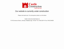 Tablet Screenshot of castleconstruction-northeast.com